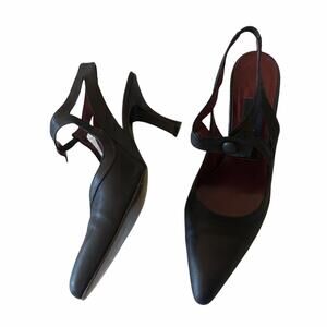 Donna Karan Astral Bronze Pump Pointed Toe 9 EUC